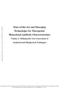 cover of the book State-of-the-art and emerging technologies for therapeutic monoclonal antibody characterization. Volume 3, Defining the next generation of analytical and biophysical techniques