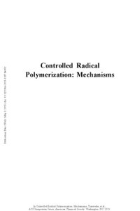 cover of the book Controlled radical polymerization : mechanisms