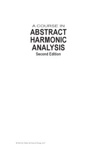 cover of the book A course in abstract harmonic analysis