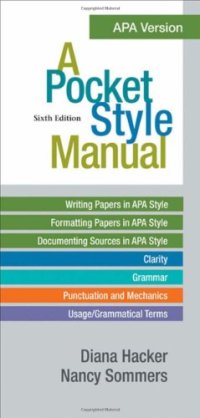 cover of the book A Pocket Style Manual, APA Version