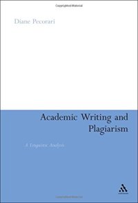 cover of the book Academic writing and plagiarism : a linguistic analysis