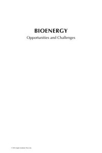 cover of the book Bioenergy : opportunities and challenges