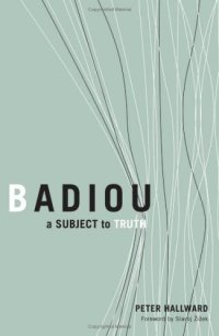 cover of the book Badiou : a subject to truth