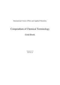 cover of the book Compendium of chemical terminology : IUPAC recommendations