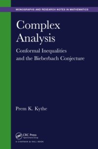 cover of the book Complex analysis : conformal inequalities and the Bierbach Conjecture