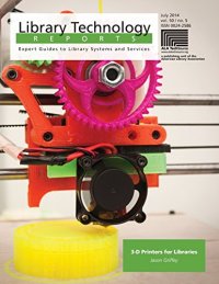 cover of the book 3-D printers for libraries