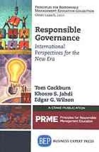 cover of the book Responsible governance : international perspectives for the new era