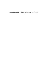 cover of the book Handbook on cotton spinning industry