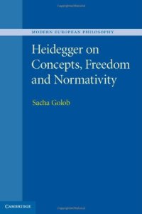 cover of the book Heidegger on Concepts, Freedom and Normativity