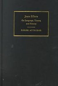 cover of the book Joyce effects on language, theory, and history