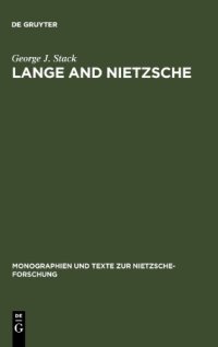 cover of the book Lange and Nietzsche