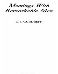 cover of the book Meetings with remarkable men