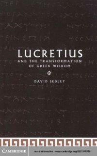 cover of the book Lucretius and the Transformation of Greek Wisdom