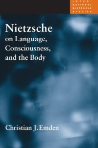 cover of the book Nietzsche on language, consciousness, and the body