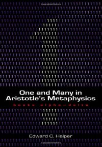 cover of the book One and many in Aristotle's Metaphysics. / Books alpha-delta