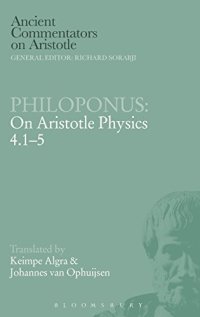 cover of the book Philoponus: On Aristotle Physics 4.1-5