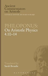 cover of the book Philoponus: On Aristotle Physics 4.10-14