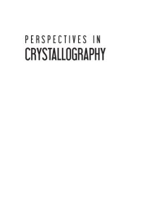 cover of the book Perspectives in crystallography