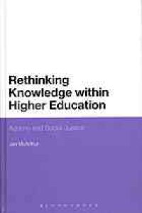 cover of the book Rethinking knowledge within higher education : Adorno and social justice