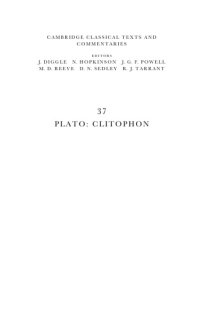 cover of the book Plato, Clitophon