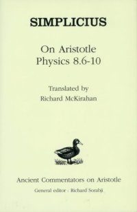 cover of the book Simplicius: On Aristotle Physics 8.6-10