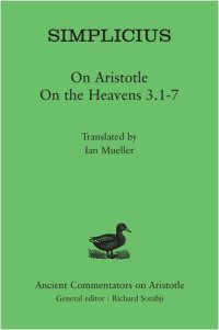 cover of the book Simplicius : on Aristotle on the heavens 3.1-7