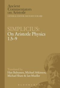 cover of the book Simplicius : on Aristotle physics 1.5-9