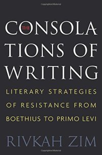 cover of the book The consolations of writing : literary strategies of resistance from Boethius to Primo Levi