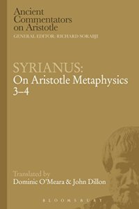 cover of the book Syrianus: On Aristotle Metaphysics 3-4