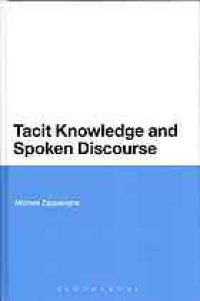 cover of the book Tacit knowledge and spoken discourse