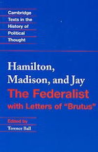 cover of the book The Federalist: With Letters of Brutus