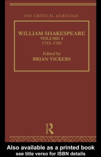 cover of the book William Shakespeare. Volume 4, 1753-1765