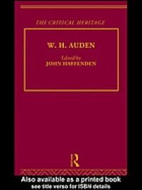 cover of the book W.H. Auden : the critical heritage