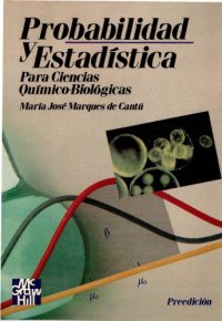 cover of the book Probabilidad y estadística para ciencias químico-biológicas