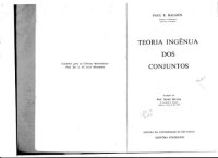 cover of the book Teoria Ingenua dos Conjuntos