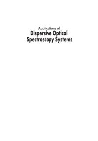 cover of the book Applications of Dispersive Optical Spectroscopy Systems