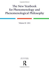 cover of the book The New Yearbook for Phenomenology and Phenomenological Philosophy. XI, 2011