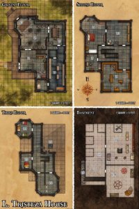 cover of the book Pathfinder Module: Tears at Bitter Manor Maps