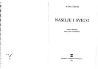 cover of the book Nasilje i sveto