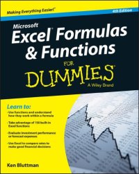 cover of the book Excel Formulas and Functions for dummies