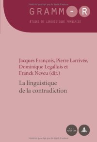 cover of the book La linguistique de la contradiction