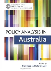 cover of the book Policy Analysis in Australia