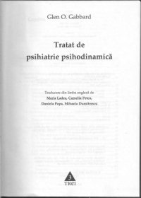 cover of the book Tratat de psihiatrie psihodinamica