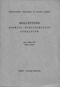 cover of the book Bollettino storico-bibliografico subalpino