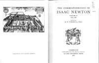 cover of the book The Correspondence of Isaac Newton