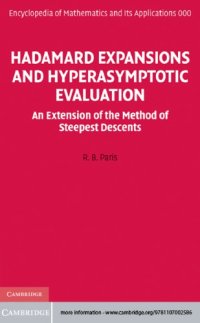 cover of the book Hadamard Expansions and Hyperasymptotic Evaluation   An Extension of the Method of Steepest Descents