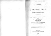 cover of the book Traité du Quadrilatère