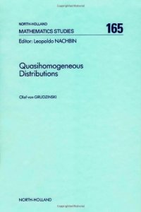 cover of the book Quasihomogeneous Distributions