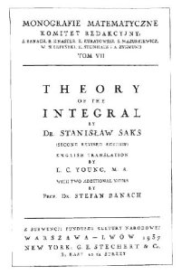 cover of the book Theory of the integral, 