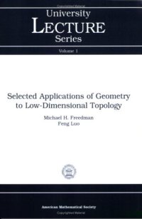 cover of the book Selected Applications of Geometry to Low-Dimensional Topology